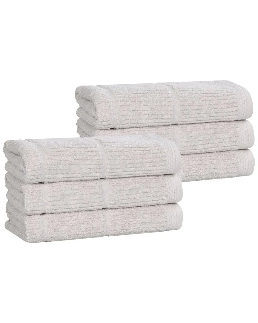 Milo Smart Twist 6-Pack Hand Towels - Silver, Cotton