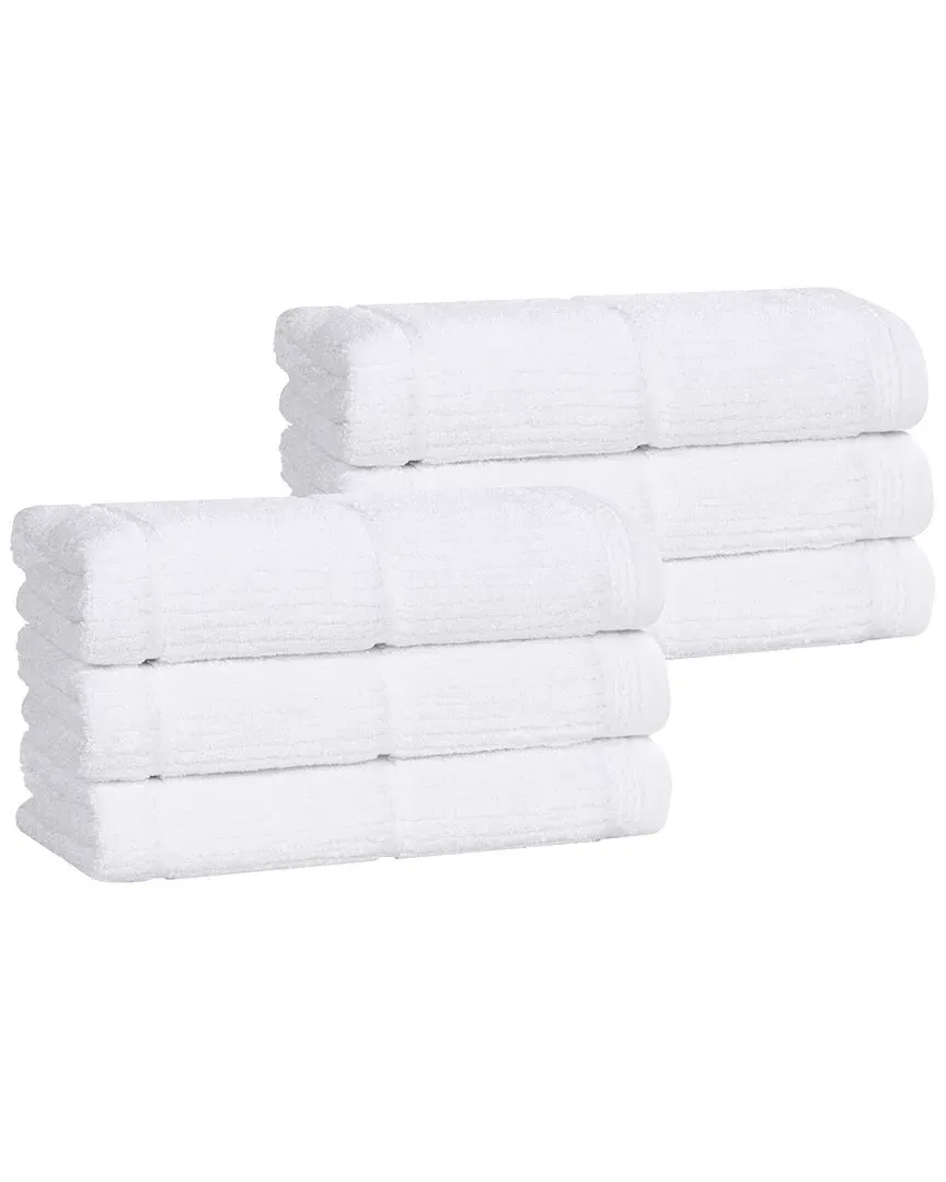 Milo Smart Twist 6-Pack Hand Towels - White, Cotton
