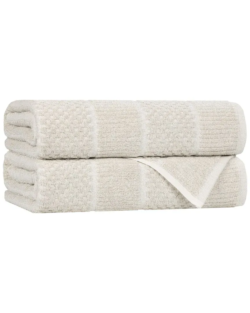 Naples 2-Pack Bath Towels - Beige, Cotton Viscose