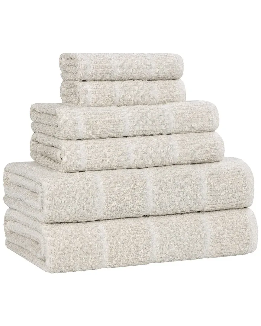Naples 6-Piece Towel Set - Beige, Cotton Viscose