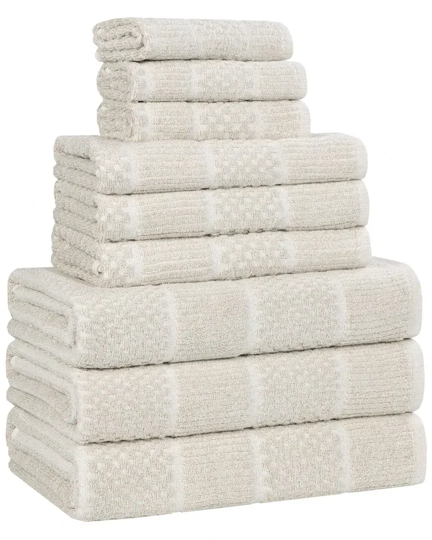 Naples 9-Piece Towel Set - Beige, Cotton Viscose