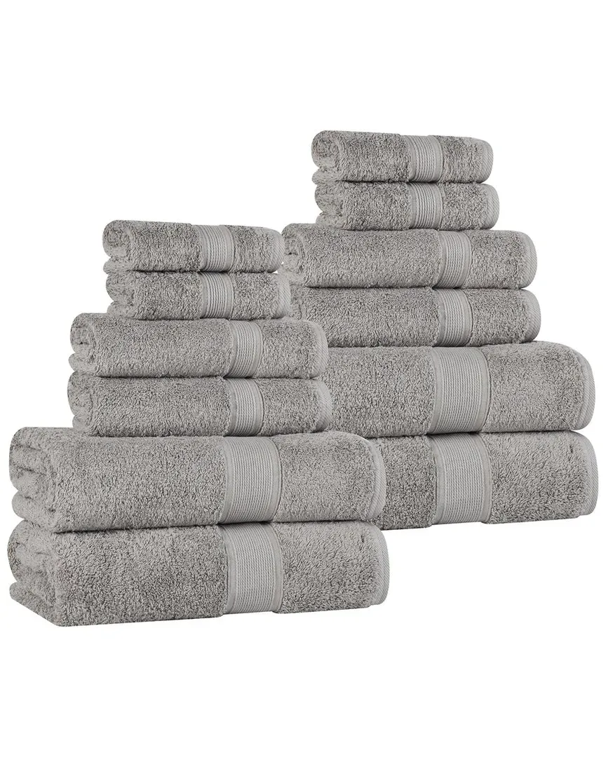 Oregon Organic Cotton 12pc Towel Set - Silver
