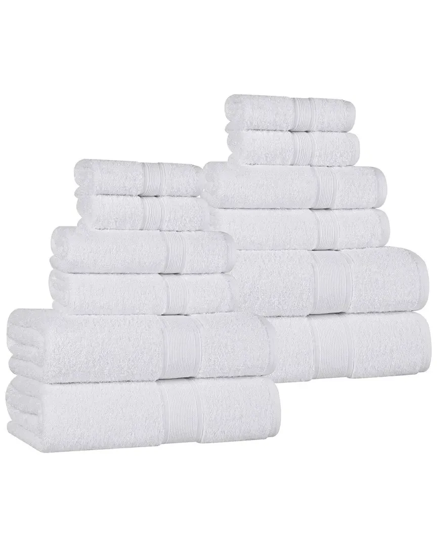 Oregon Organic Cotton 12pc Towel Set - White