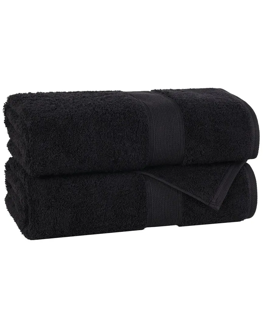 Oregon Organic Cotton Bath Sheet Set of 2 - Black