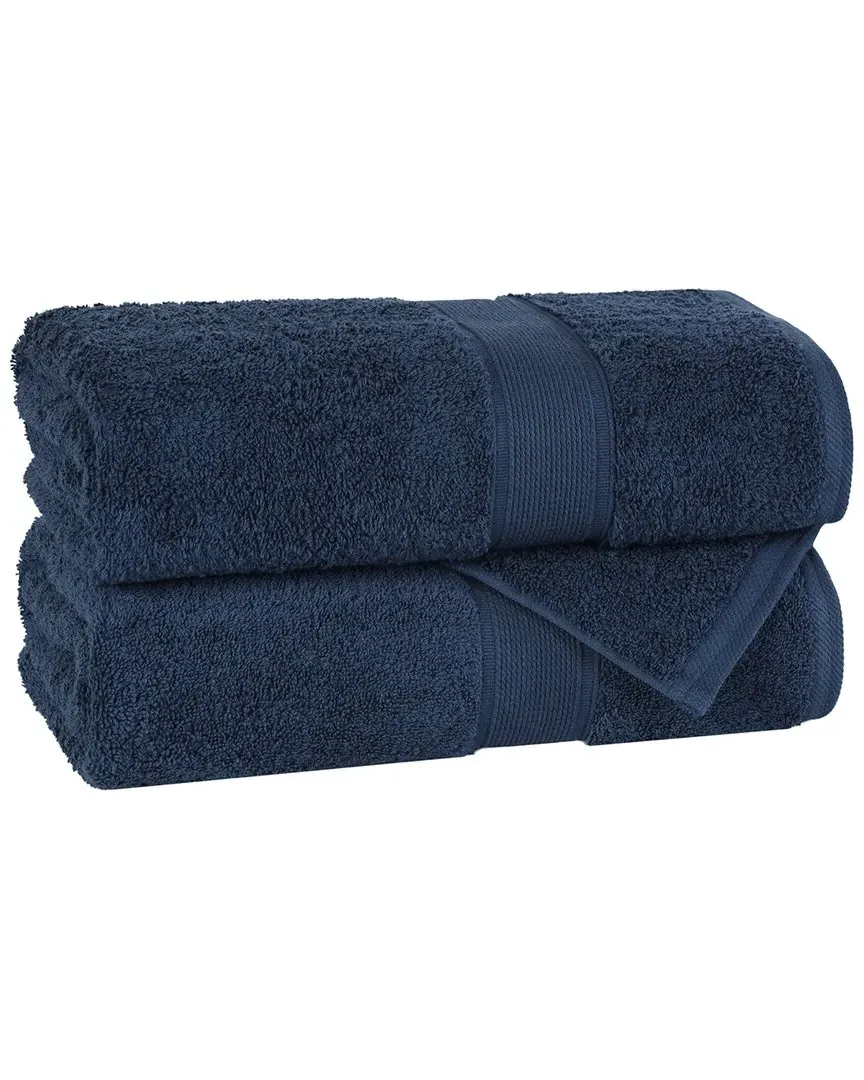 Oregon Organic Cotton Bath Sheet Set of 2 - Navy