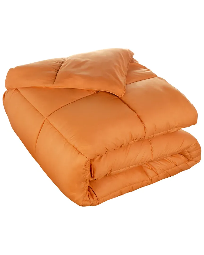 Oversized Reversible All-Season Down Alternative Comforter - Orange