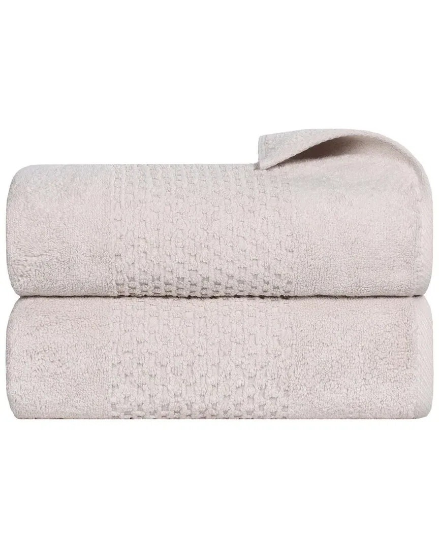 Playa Zero Twist 2-Piece Bath Towel Set - Silver, Cotton