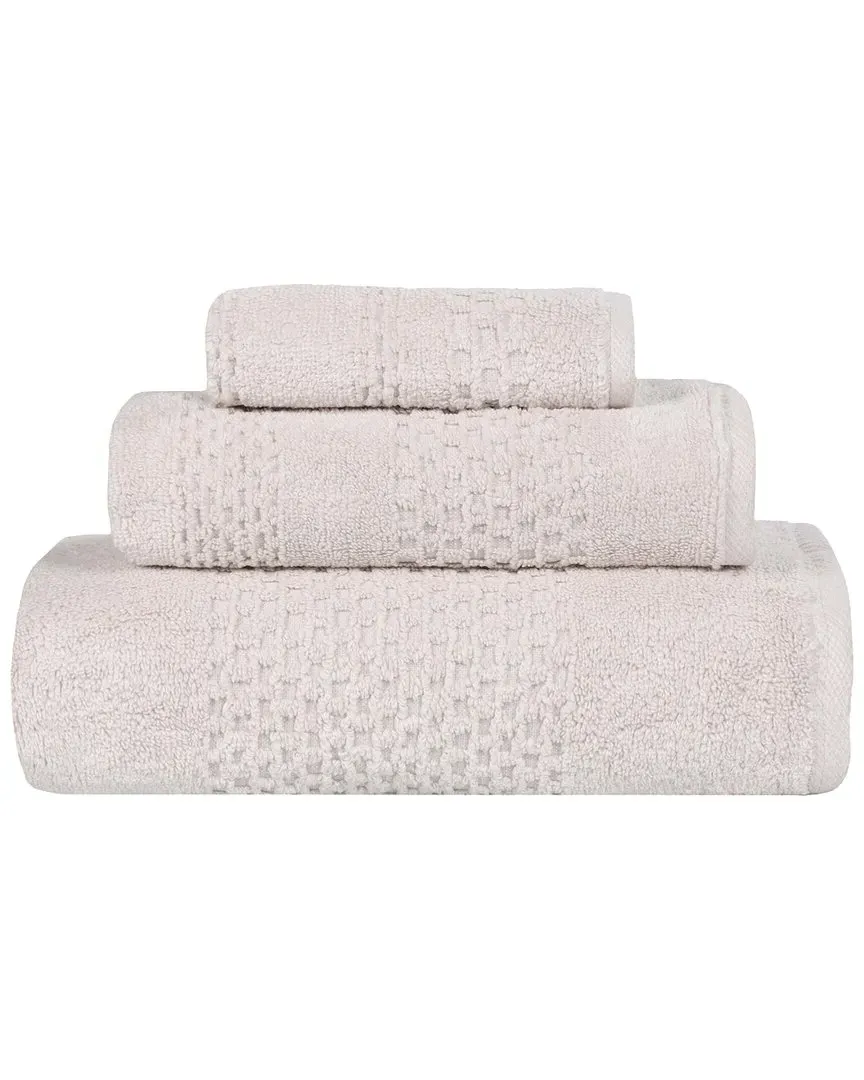 Playa Zero Twist 3-Piece Towel Set - Silver, Cotton