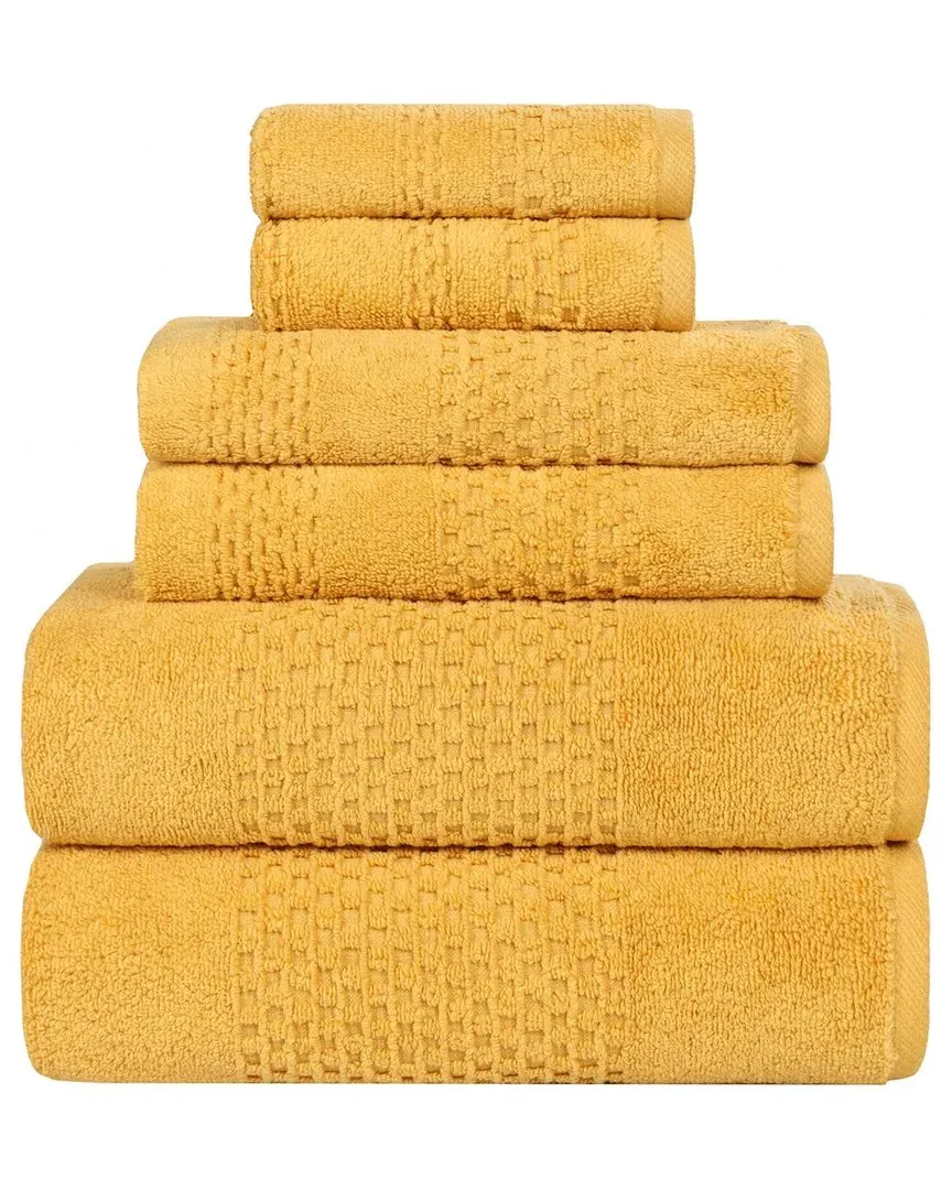 Playa Zero Twist 6-Piece Towel Set - Gold, Cotton