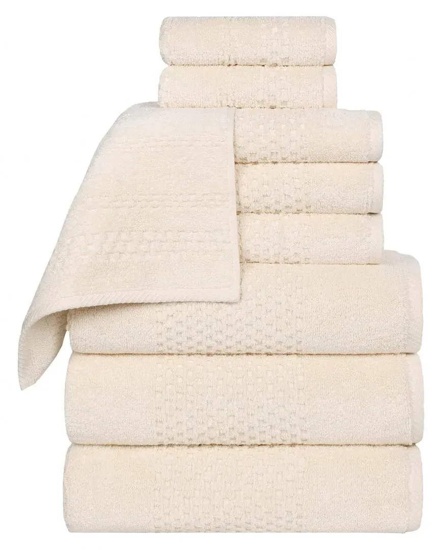 Playa Zero Twist 9-Piece Towel Set - Ivory, Cotton