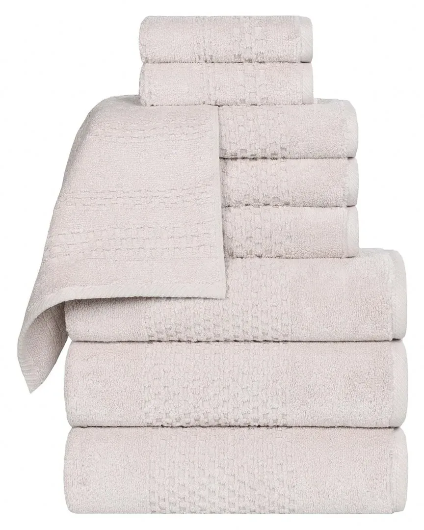 Playa Zero Twist 9-Piece Towel Set - Silver, Cotton