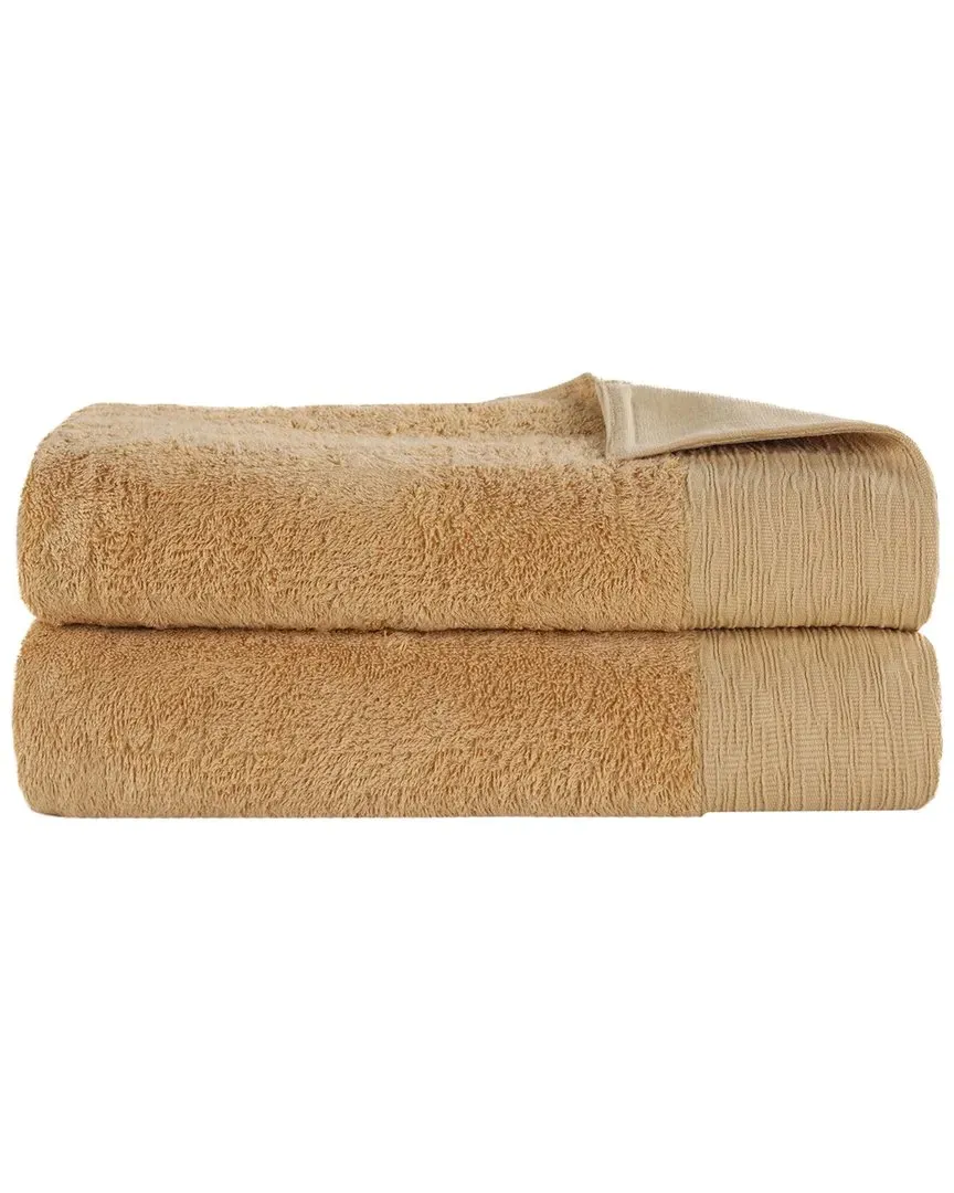 Rayon 2-Piece Bath Sheet Set - Gold, Bamboo Cotton