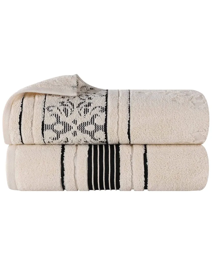 Sadie 2-Piece Bath Sheet Set - Ivory, Cotton