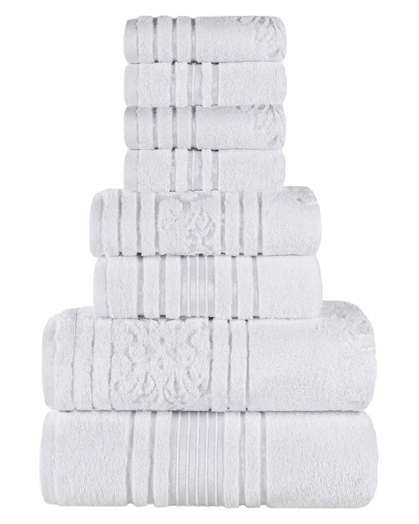 Sadie 8-Piece Towel Set - White, Cotton