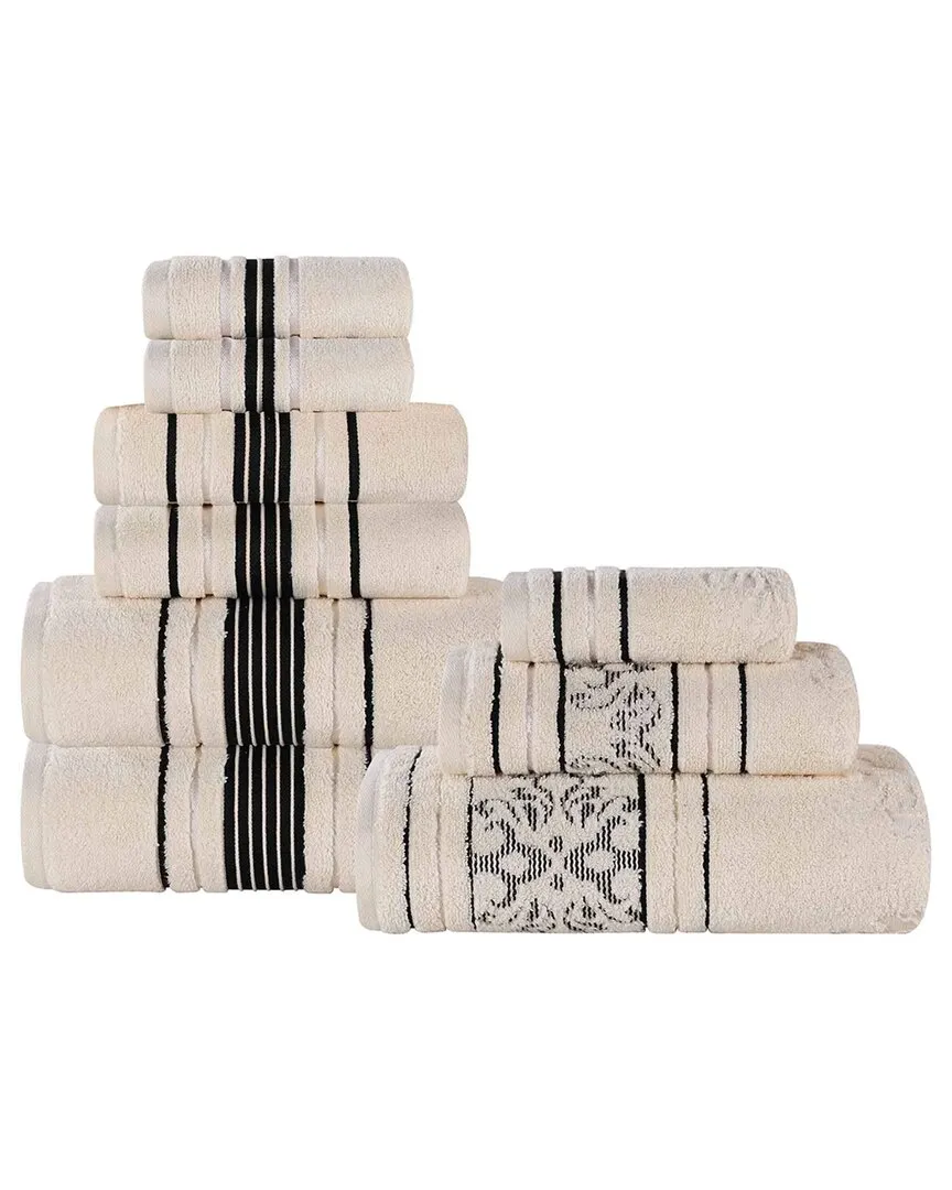 Sadie 9-Piece Towel Set - Ivory, Cotton