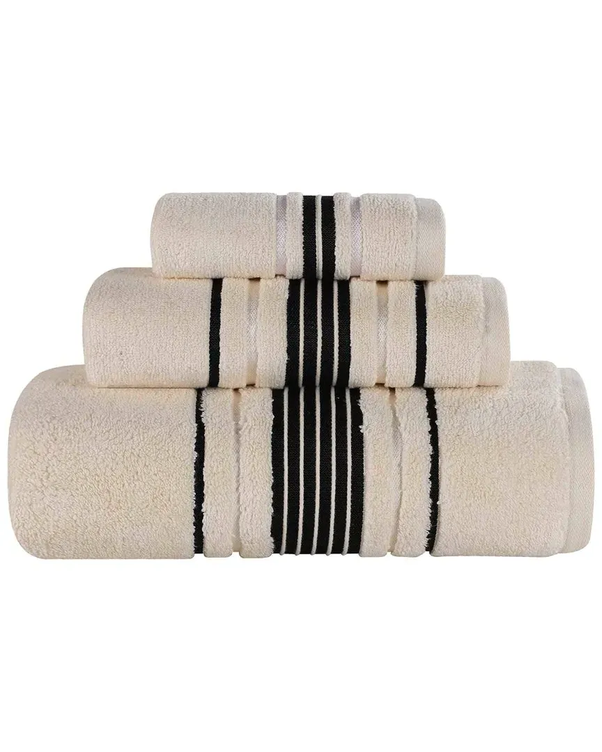 Sadie Zero Twist 3-Piece Towel Set - Ivory, Cotton image