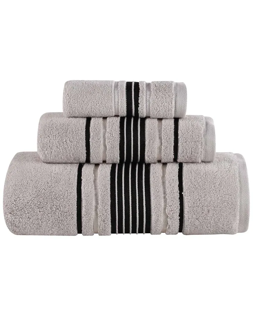 Sadie Zero Twist 3-Piece Towel Set - Platinum, Cotton