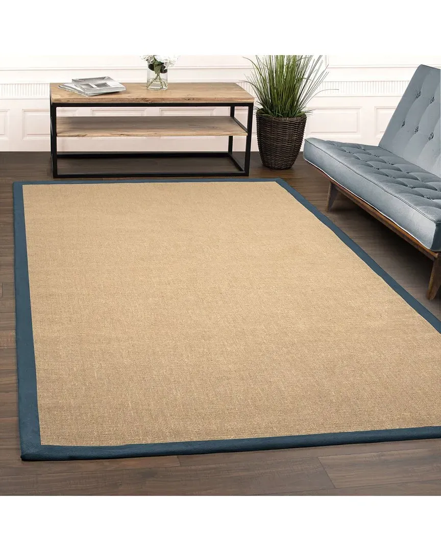 Shibasaki Hand-Woven Rug - Navy Blue, Jute image