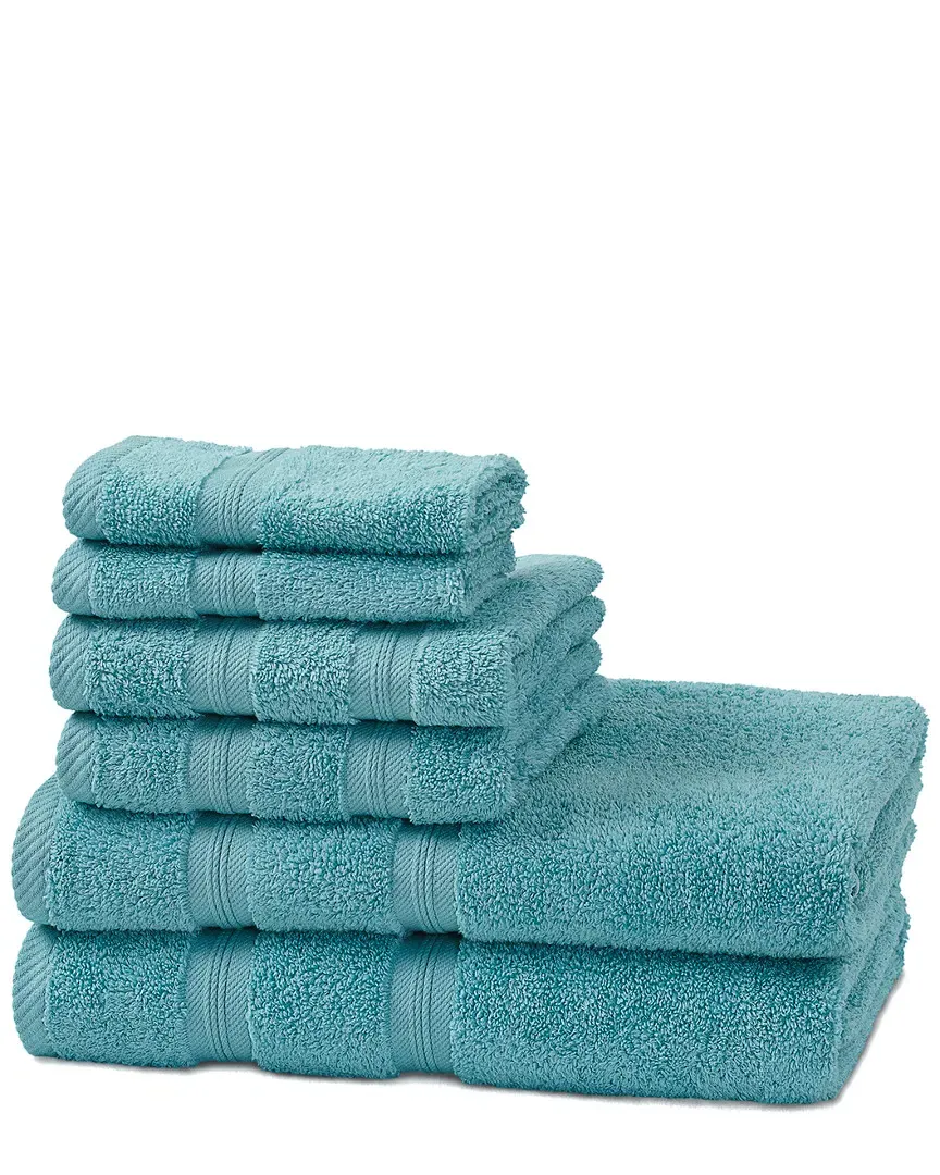 Smart Dry 6pc Cotton Towel Set - Turquoise