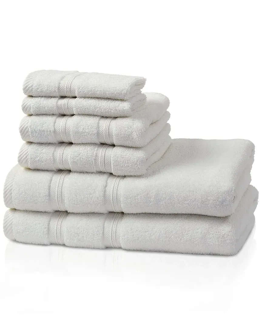 Smart Dry Zero Twist 6pc Cotton Towel Set - Ivory