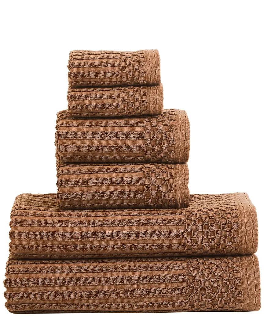 Soho 6pc Cotton Towel Set - Brown image