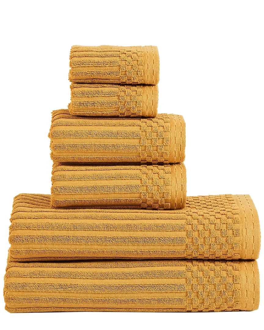 Soho 6pc Cotton Towel Set - Brown