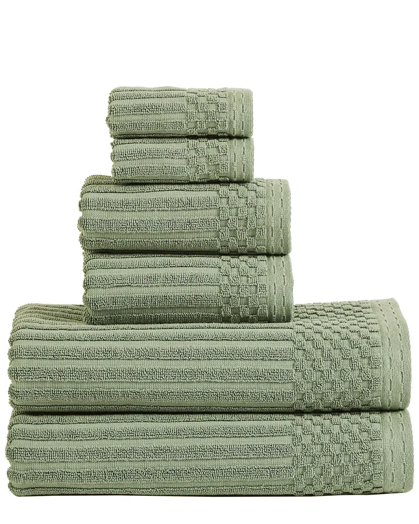 Soho 6pc Cotton Towel Set - Green