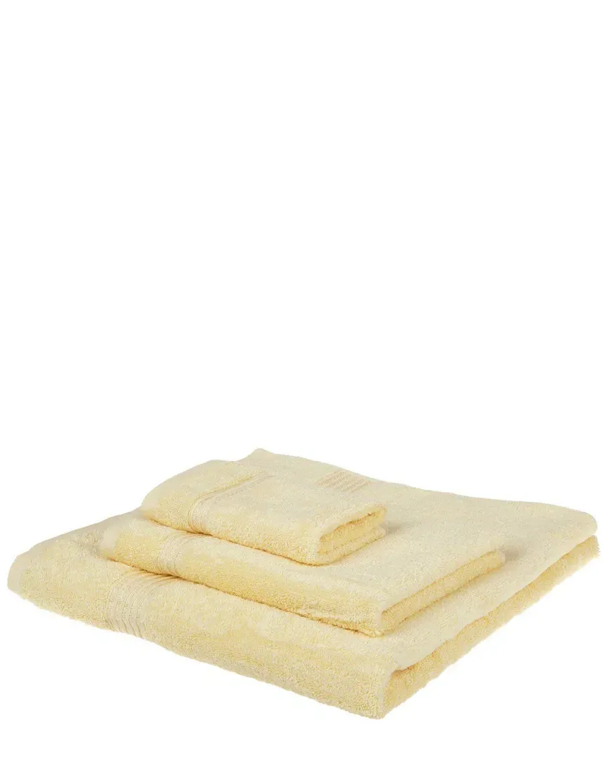 Solid 3pc Egyptian Cotton Towel Set - Yellow