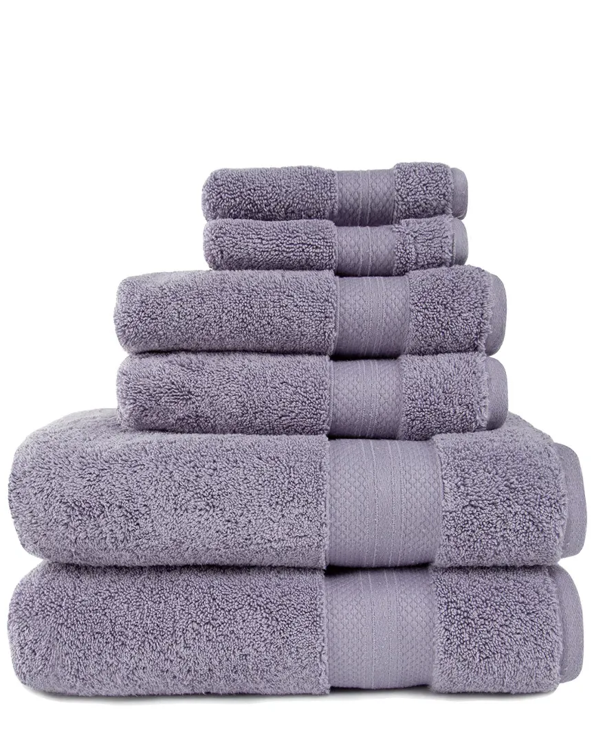 Turkish 6pc Ultra-Plush Cotton Towel Set - Lavender