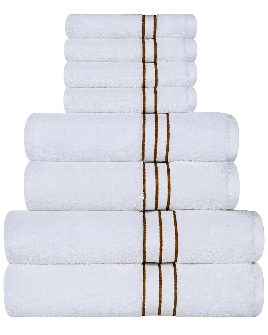 Turkish Hotel Collection 8pc Cotton Towel Set - Toast
