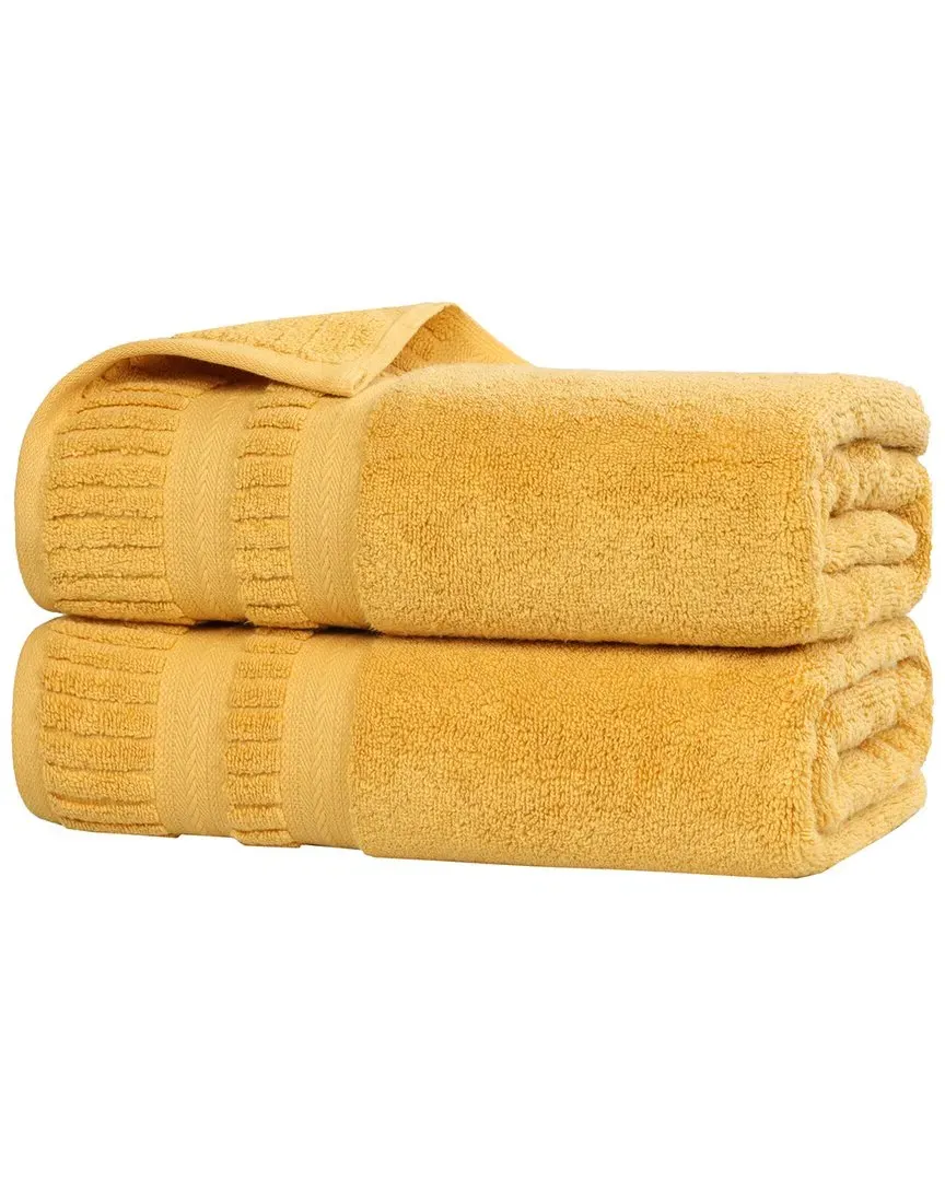 Venice Zero Twist 2-Piece Bath Sheet Set - Gold, Cotton