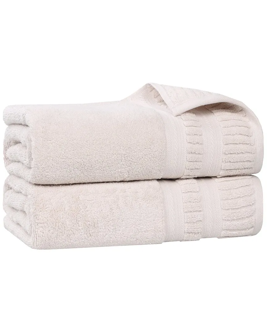 Venice Zero Twist 2-Piece Bath Sheet Set - Silver, Cotton