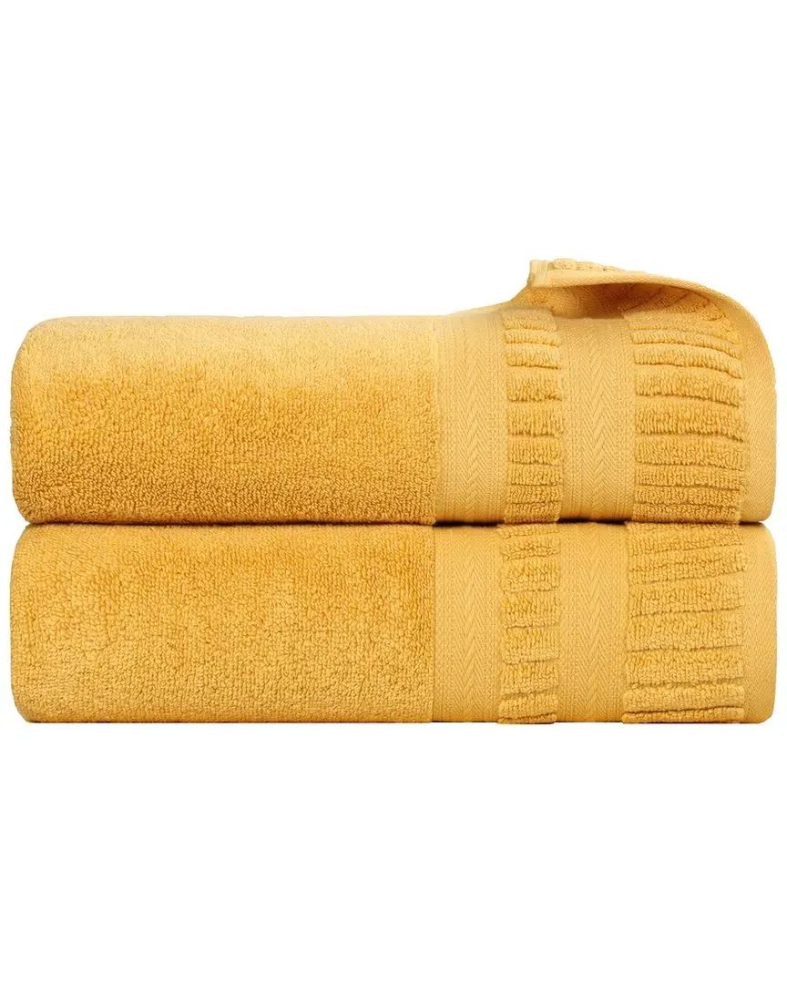 Venice Zero Twist 2-Piece Bath Towel Set - Gold, Cotton