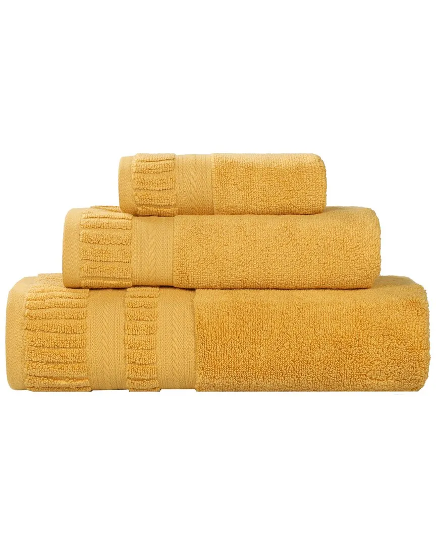 Venice Zero Twist 3-Piece Bath Towel Set - Gold, Cotton image