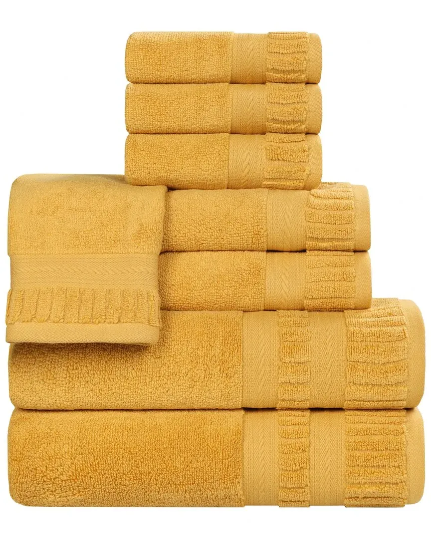 Venice Zero Twist 8-Piece Towel Set - Gold, Cotton