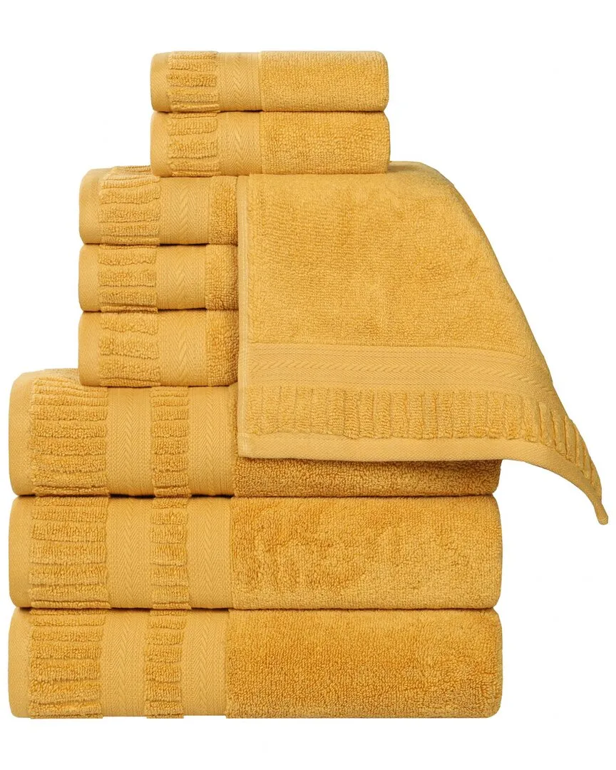 Venice Zero Twist 9-Piece Towel Set - Gold, Cotton