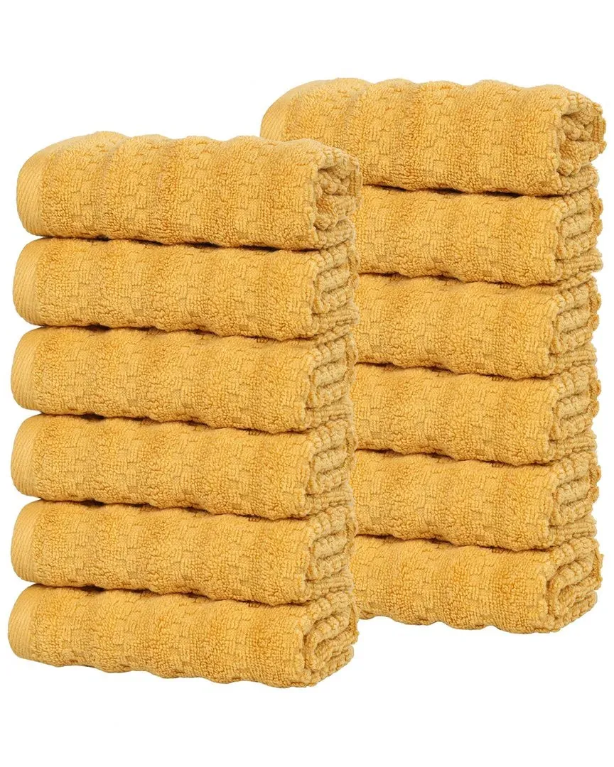 Zuma Zero Twist 12-Pack Washcloths - Gold, Cotton image