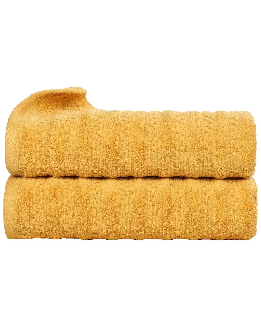 Zuma Zero Twist 2-Pack Bath Towels - Gold, Cotton