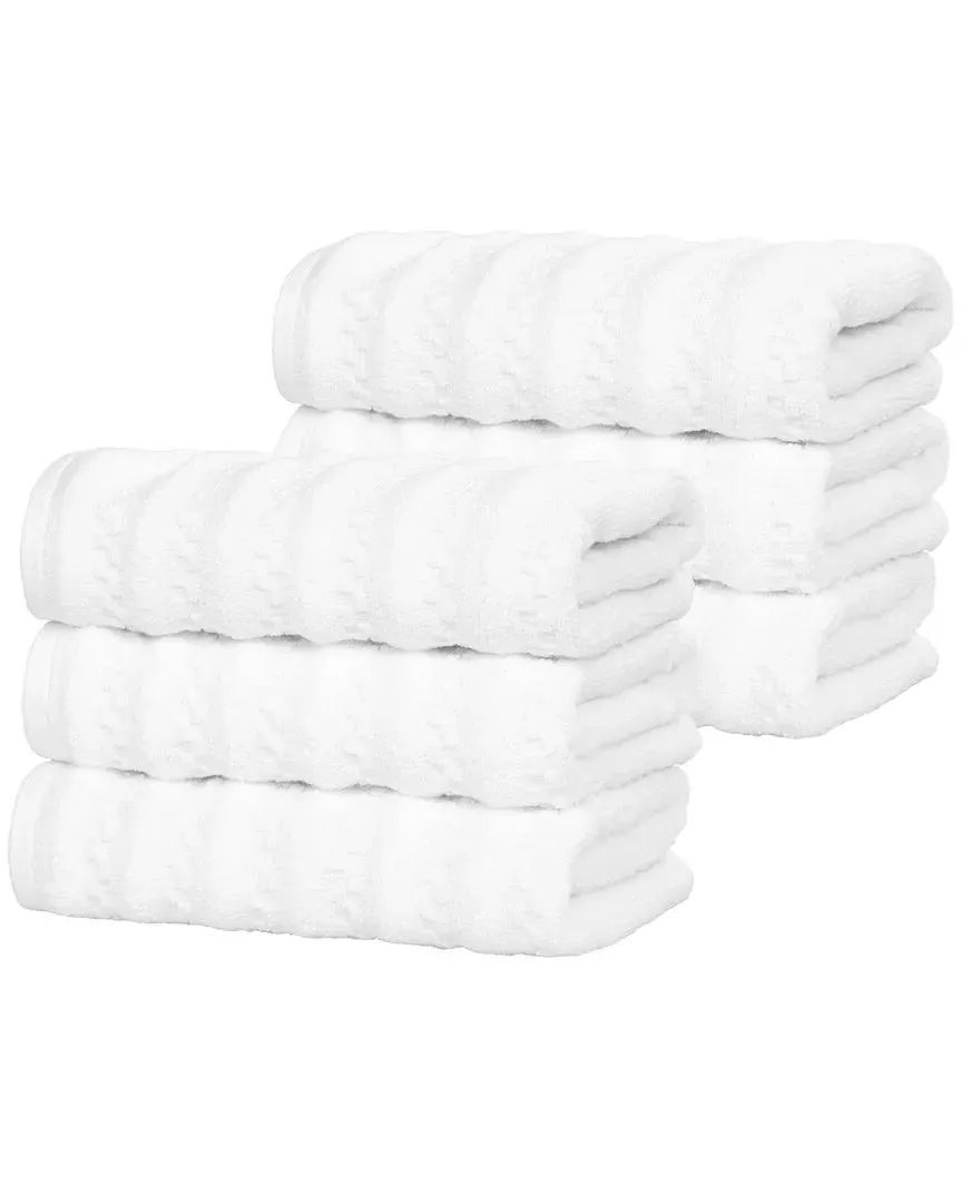 Zuma Zero Twist 6-Pack Hand Towels - White, Cotton