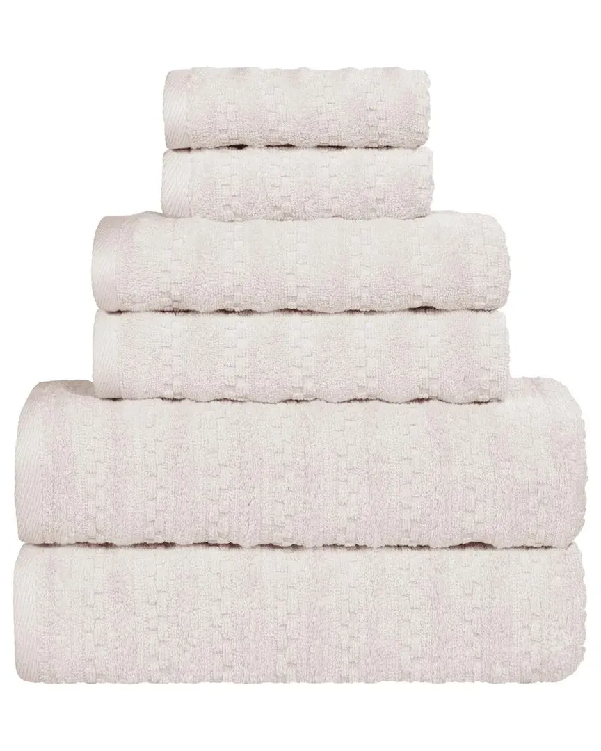 Zuma Zero Twist 6-Pack Towel Set - Silver, Cotton