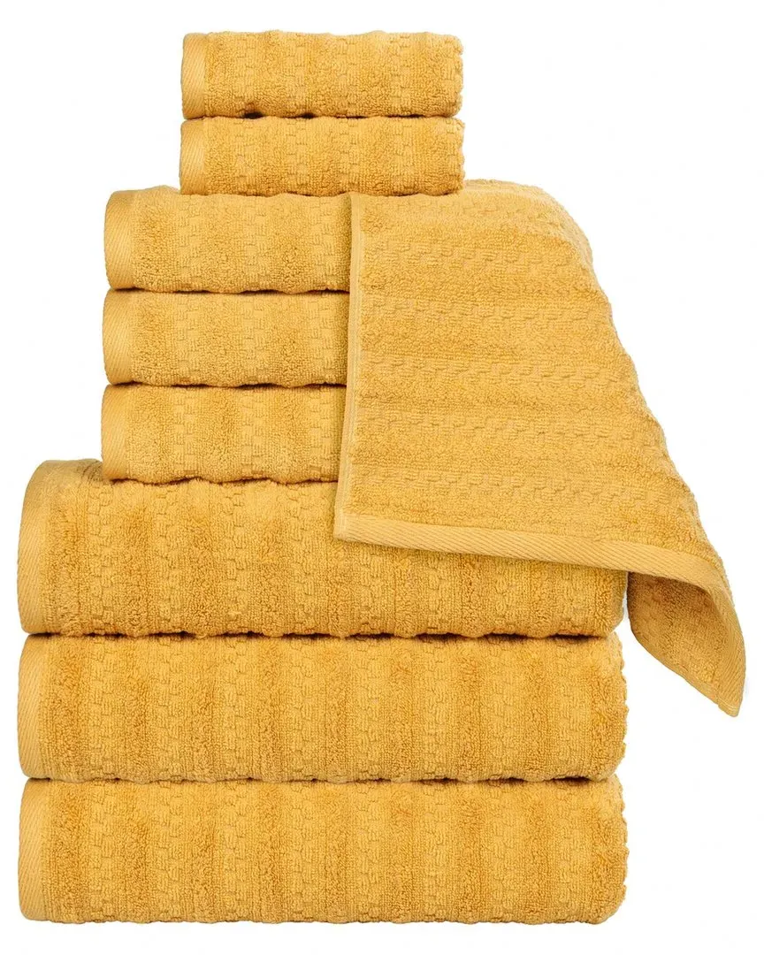 Zuma Zero Twist 9-Piece Towel Set - Gold, Cotton