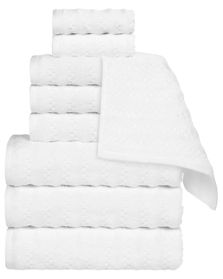 Zuma Zero Twist 9-Piece Towel Set - White, Cotton