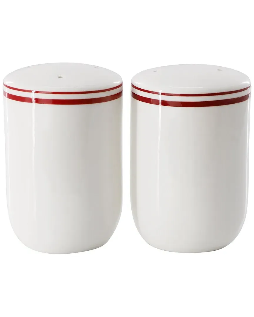 Le Marais Brick Salt and Pepper Shaker Set - White, Ceramic image