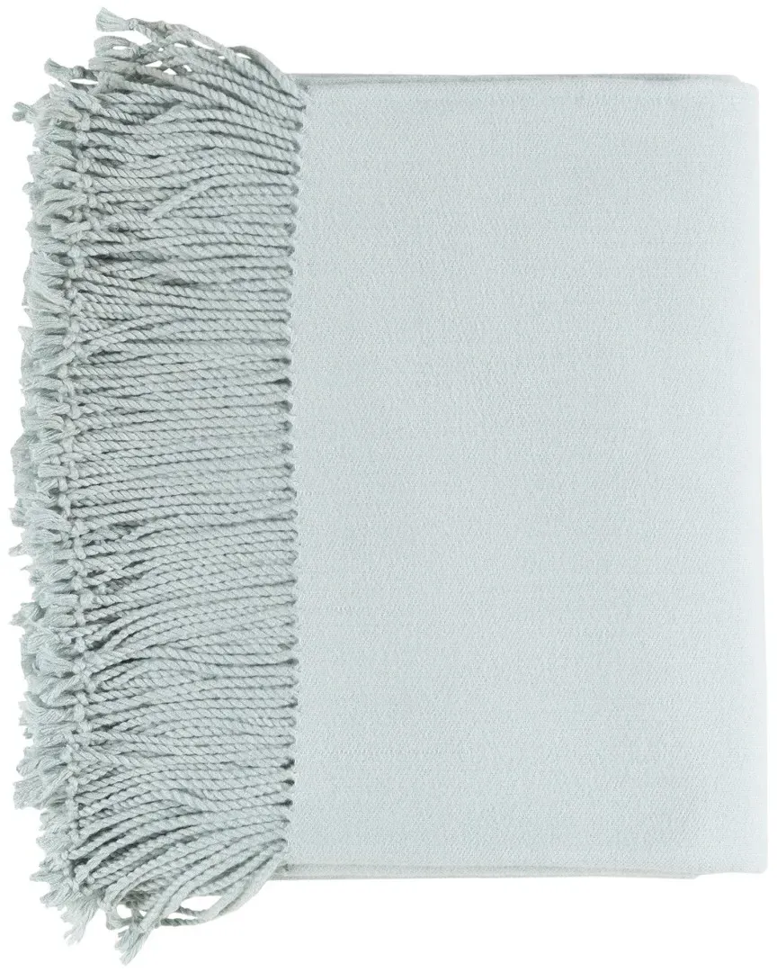 Chantel Throw - Light Gray, Silk Blend image