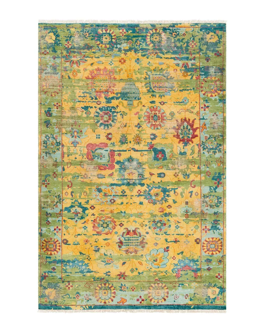 Festival Hand-Knotted Rug - Multicolor, Wool