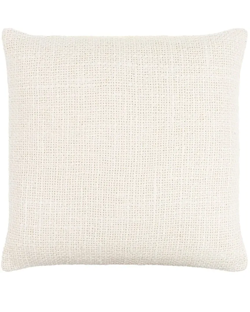 Ronnie Accent Pillow - White, Linen image