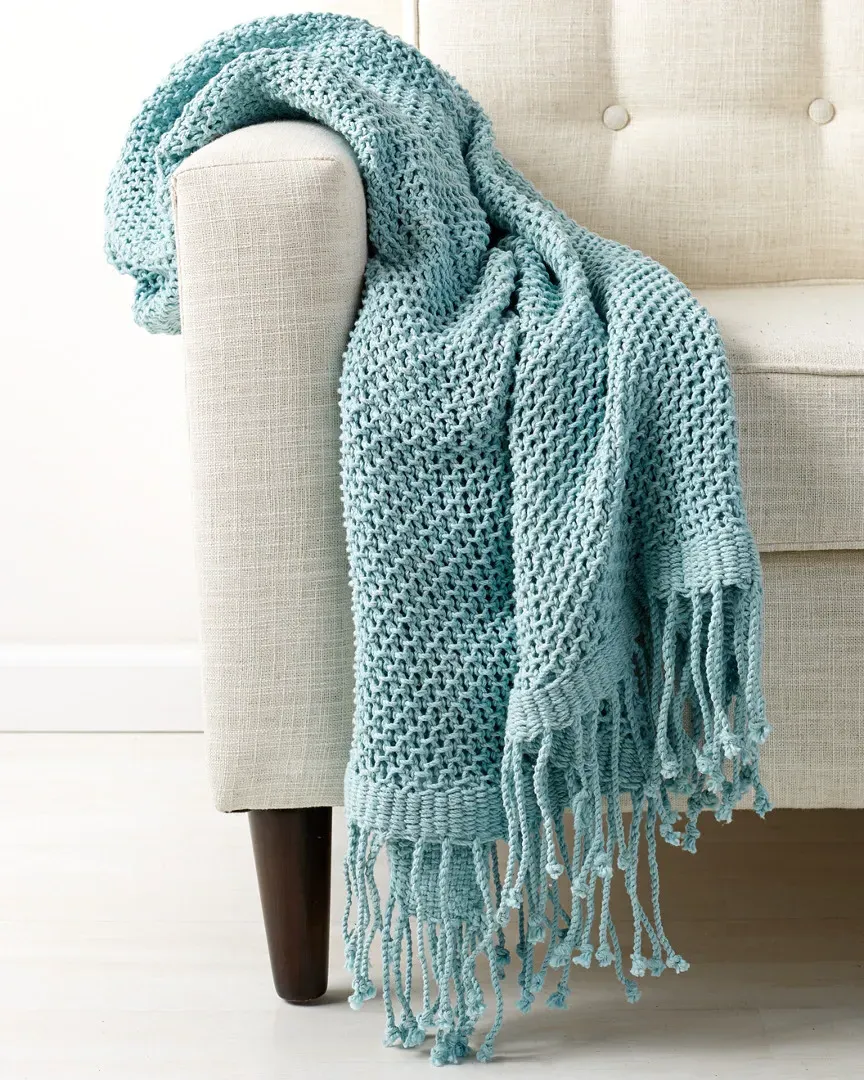 Tibey Throw - Blue, Cotton image