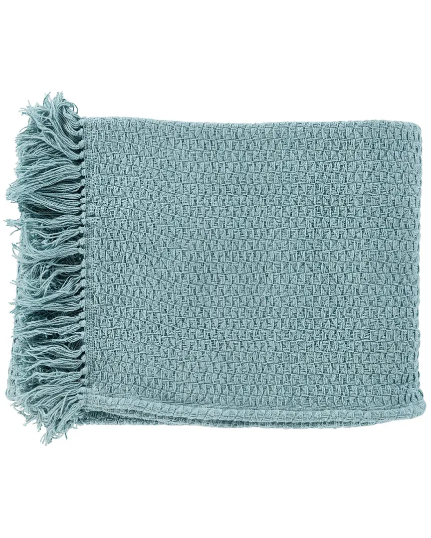 Tressa Texture Throw - Aqua, Cotton image