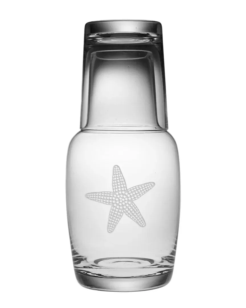 2pc Starfish Night Bottle Set - Clear Glass image