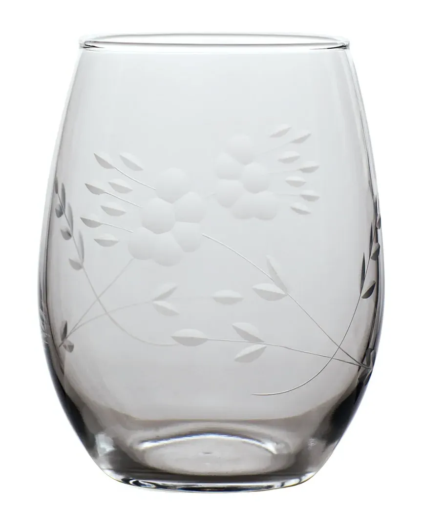 Bethany Hand-Cut Stemless Wine Glass Set of 4 image